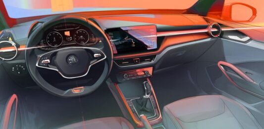 Skoda показала интерьер новой Fabia