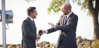 Зеленский встретился с главой Евросовета