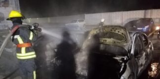 Пять авто сгорели на парковке ЖК под Киевом