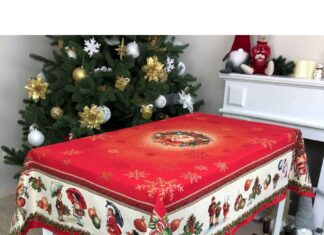 Новогодний декор: скатерти для обеденного стола