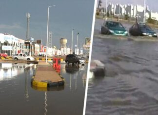 В Египте на курорт Красного моря неожиданно для туристов обрушился дождь: погода стала зимней