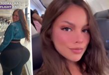 Туристку с гигантским задом в самолете высмеяли после ее замечаний об «узких сидениях»