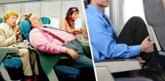 Пассажира самолета с ростом 196 см обвинили в том, что его ноги не позволяют переднему креслу откинуться