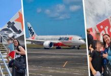 Турист сфотографировал свою жену и детей на трапе самолета и был выгнан с рейса