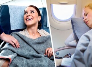 Раскрыт секрет из 4-х шагов, чтобы хорошо выспаться и отдохнуть даже во время короткого полёта на самолёте