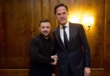 Зеленский обсудил войну в Украине с Рютте